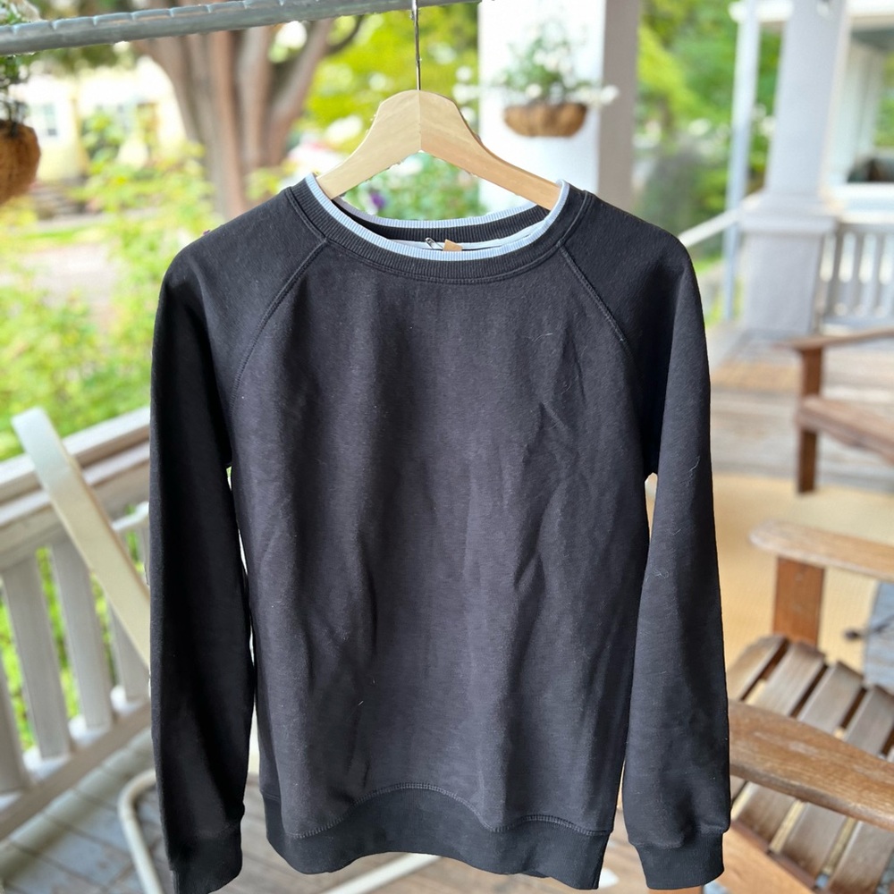 Althletic Fleece comfy crew neck 60/40 cotton/poly white detail